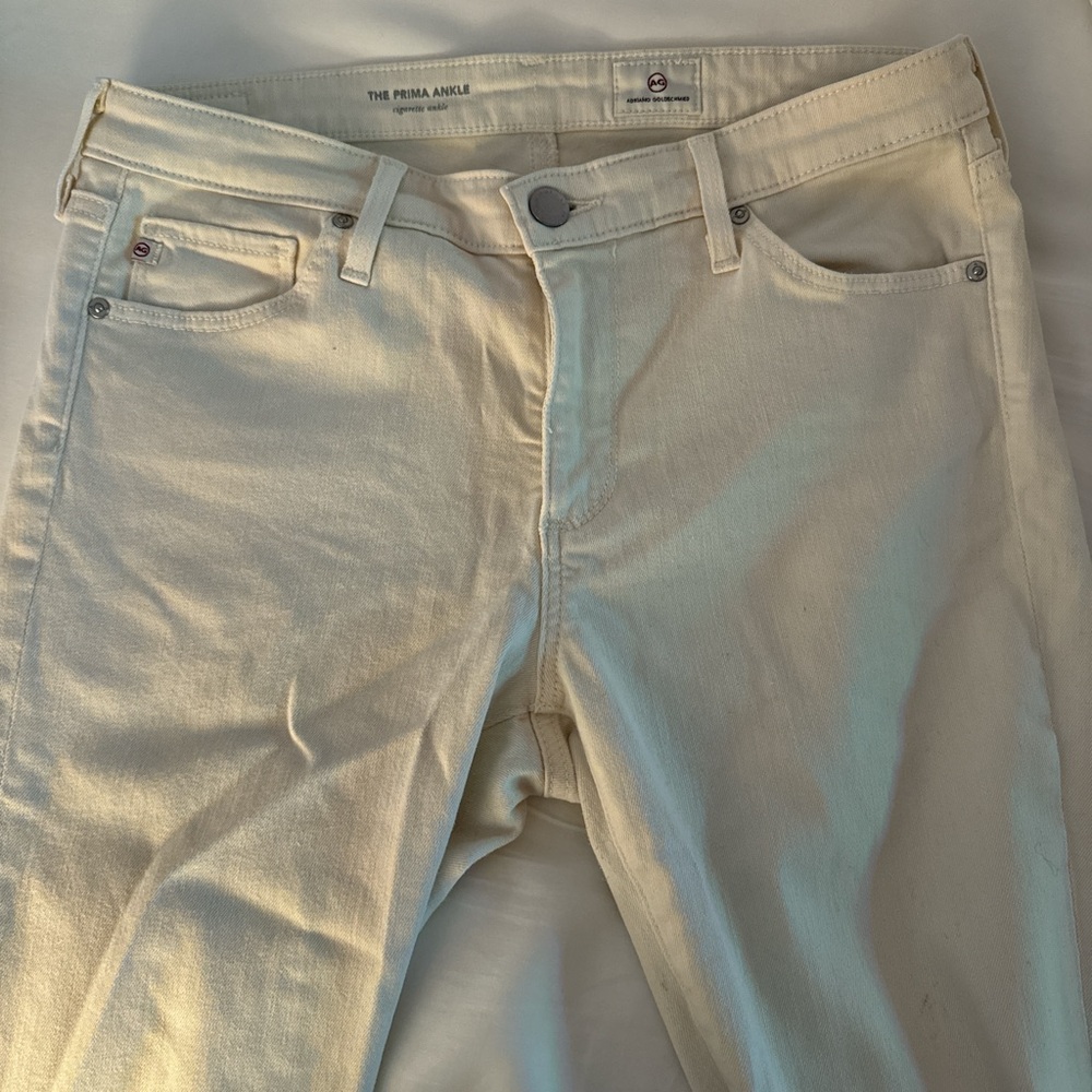 AG white jeans